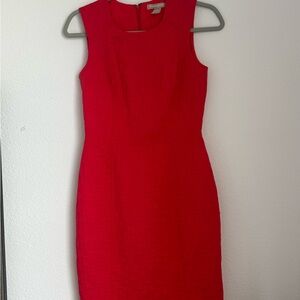 Banana Republic Vibrant Red Midi Dress